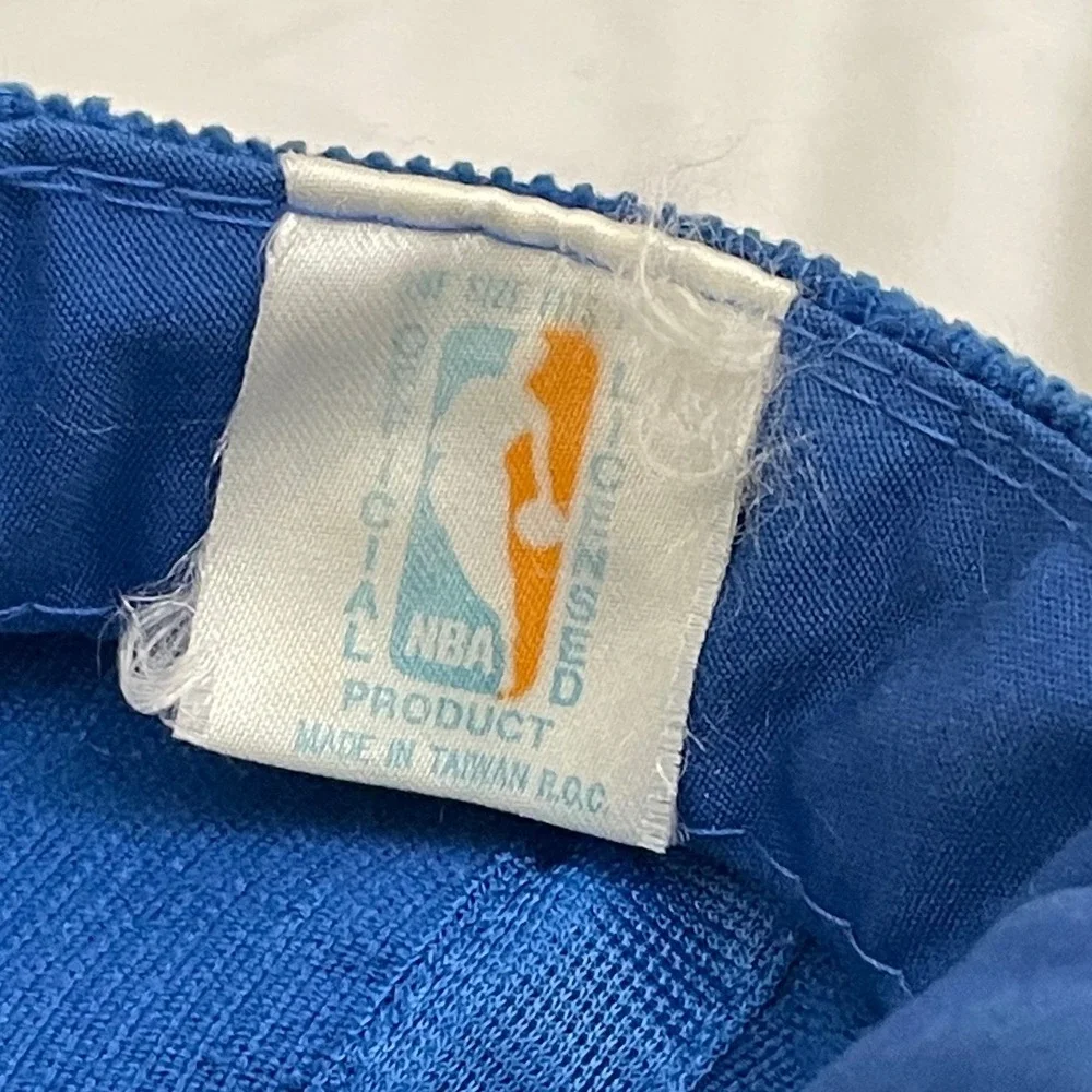 Vintage Washingon Bullets Corduroy Snapback Hat Cap Blue Pro Star NBA 90s